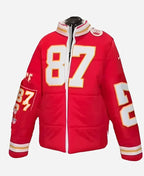 Shop 87 Taylor SWIFT Travis Kelce Puffer Jacket