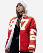 Shop 87 Taylor SWIFT Travis Kelce Puffer Jacket