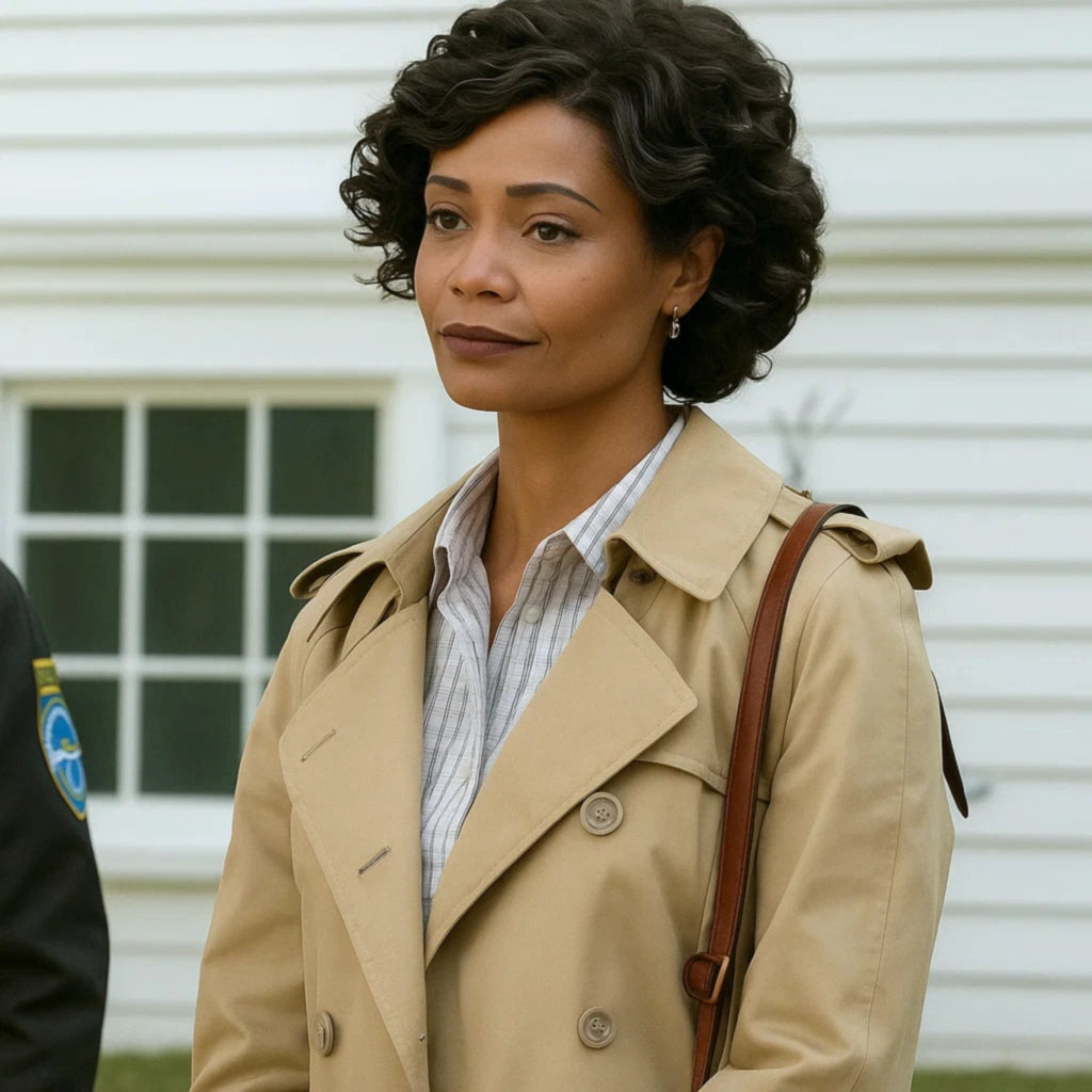 
 Thandiwe Newton Wednesday S02  Trench Coat
