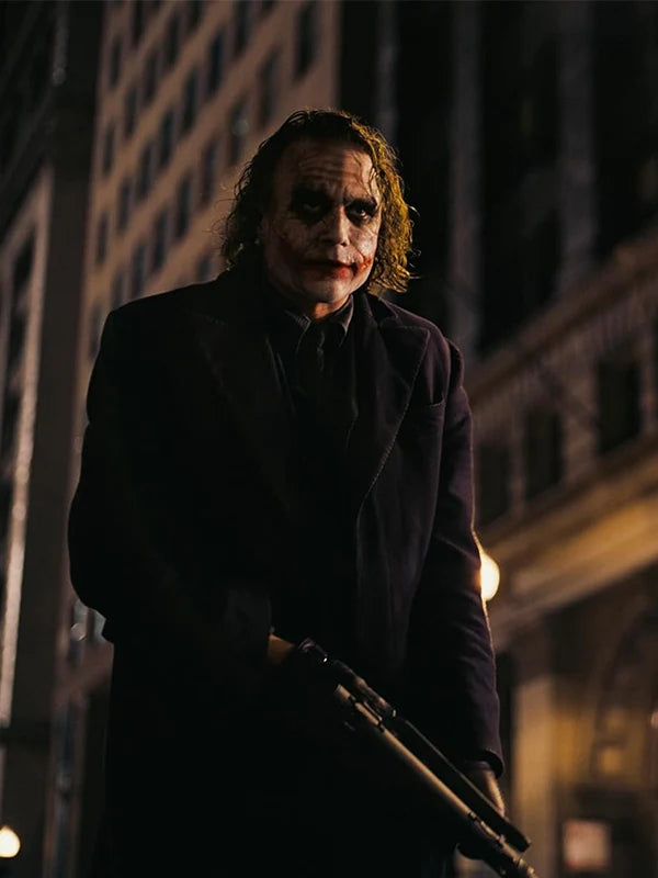 The Dark Knight Joker Blue Wool Coat

