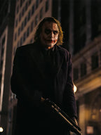 The Dark Knight Joker Blue Wool Coat
