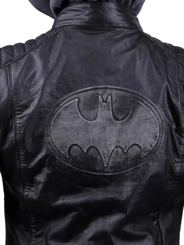 
The Dark Knight Outlaw Batman Black Leather Jacket  