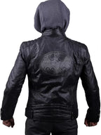 
The Dark Knight Outlaw Batman Black Leather Jacket  