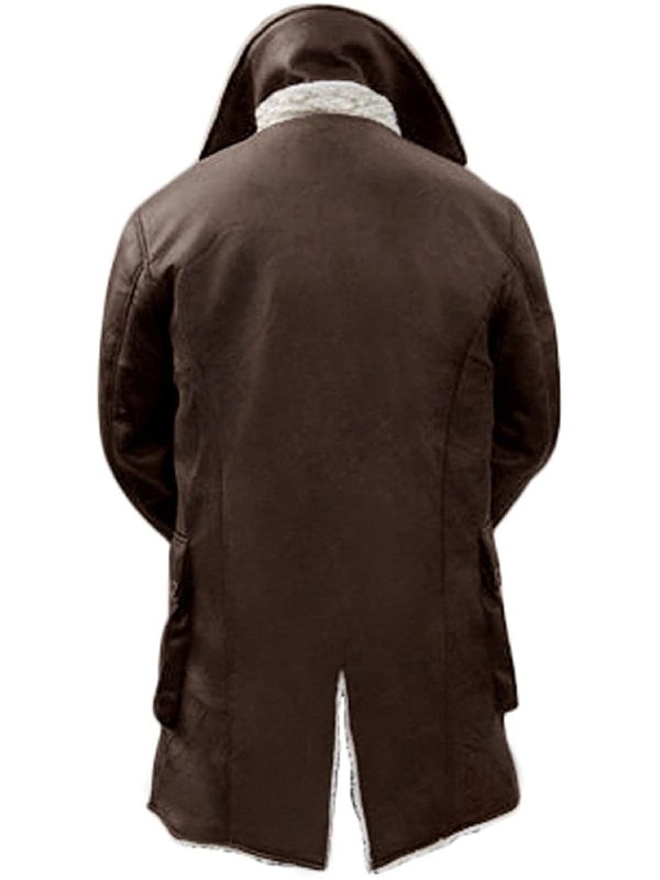 
Rises Bane The Dark Knight Brown Leather Coat