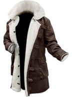 
Rises Bane The Dark Knight Brown Leather Coat