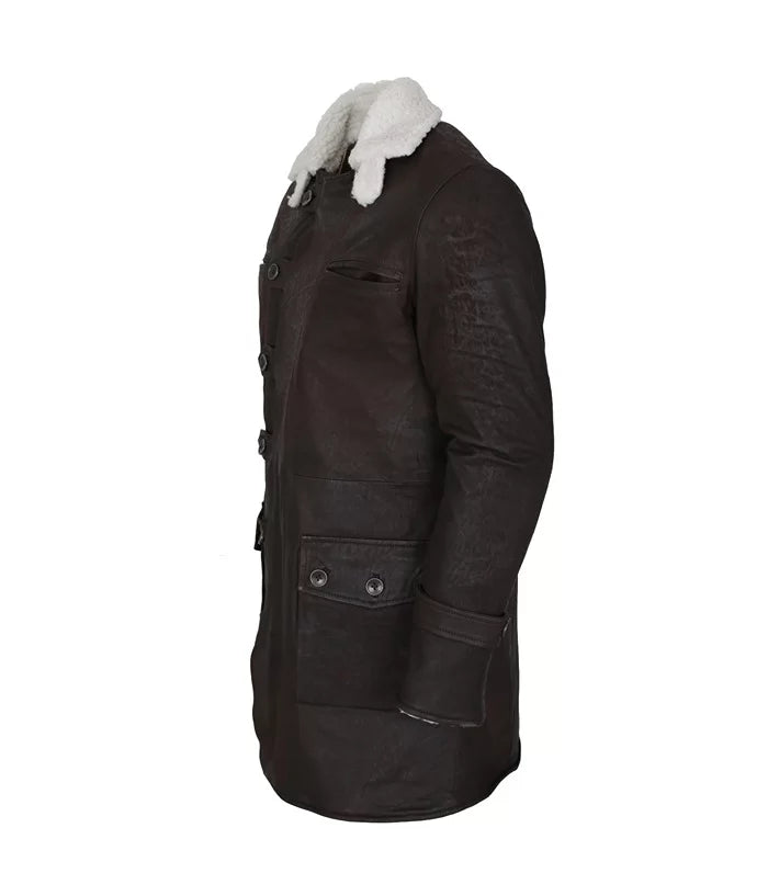 
The Dark Knight Rises Bane Brown Leather Coat
