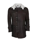 
The Dark Knight Rises Bane Brown Leather Coat
