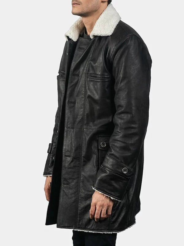 The Dark Knight Rises Tom Hardy Bane Black Leather Coat