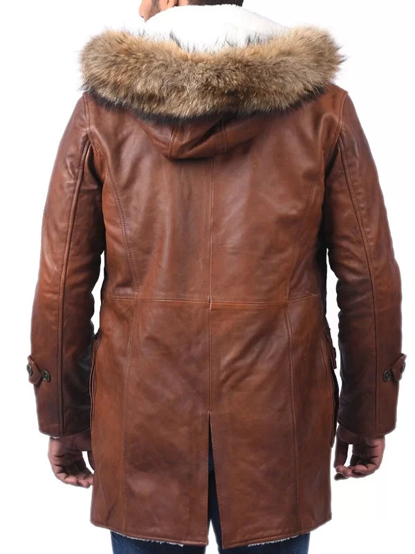 
The Dark Knight Rises Tom Hardy Bane Brown Leather Coat
