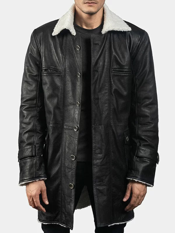 The Dark Knight Rises Tom Hardy Bane Black Leather Coat