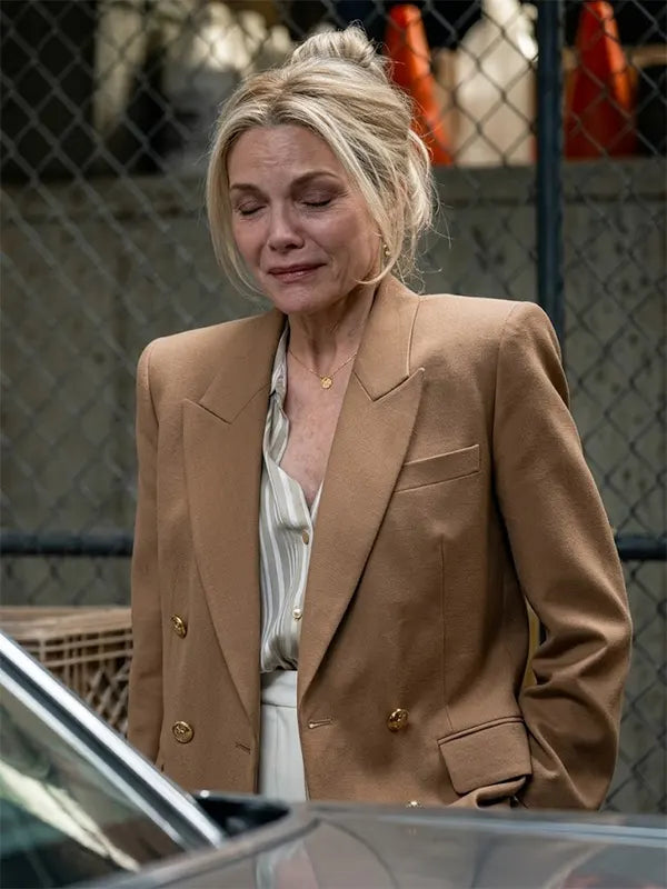 Michelle Pfeiffer The Madison S01 Brown Blazer