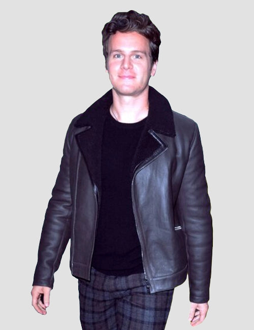 Jonathan Groff The Matrix Black Leather Jacket