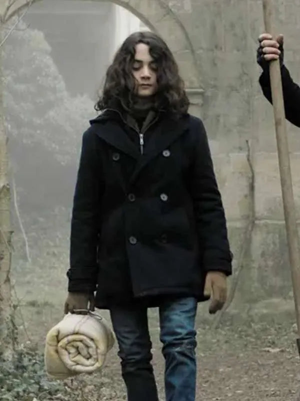  The Walking Dead Laurent S01 Black Wool Coat