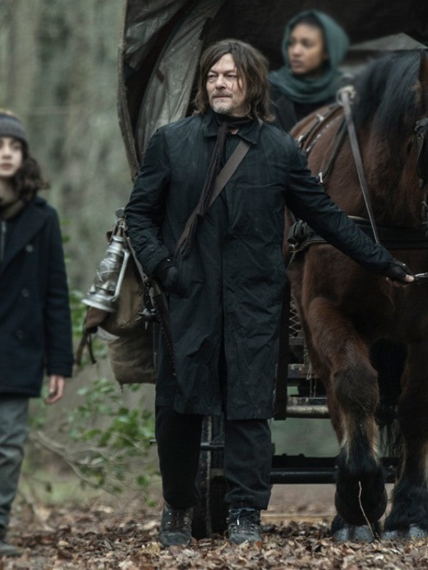 
Daryl Dixon The Walking Dead Black Cotton Coat



