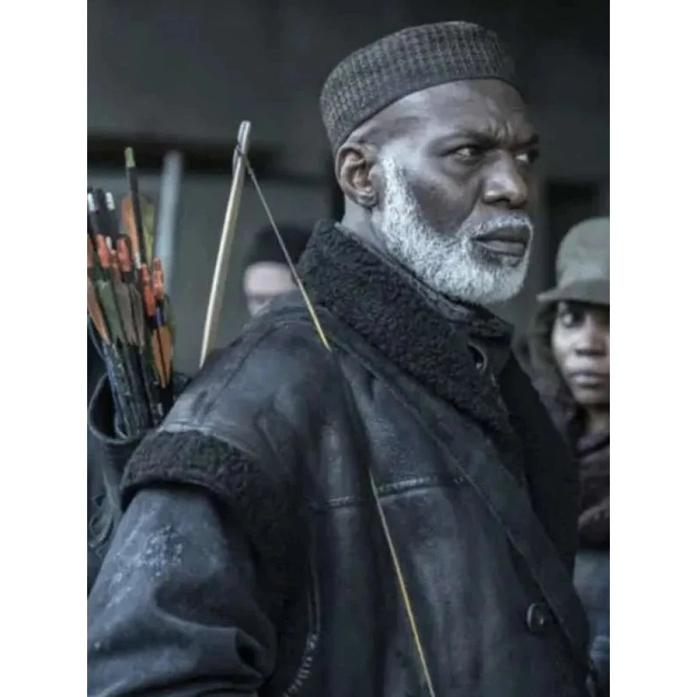
 The Walking Dead Fallou Boukar Black Leather Vest