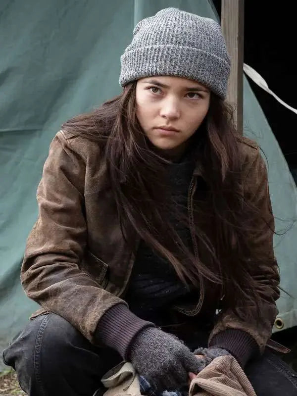 
 The Walking Dead Dead City S02 Mahina Napoleon Leather Jacket
