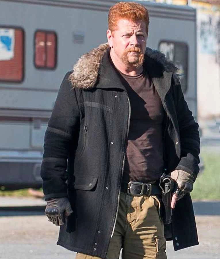 
 The Walking Dead Abraham Ford Black Wool Jacket