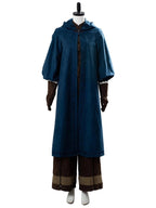 The Witcher Freya Allan Best   Blue Cotton Coat