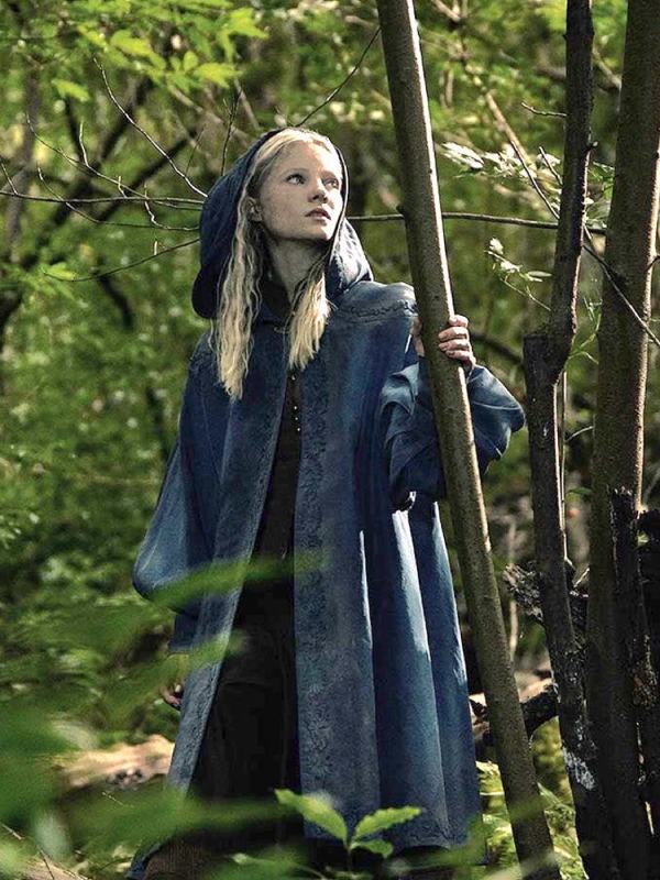 The Witcher Freya Allan  Blue Cotton Coat