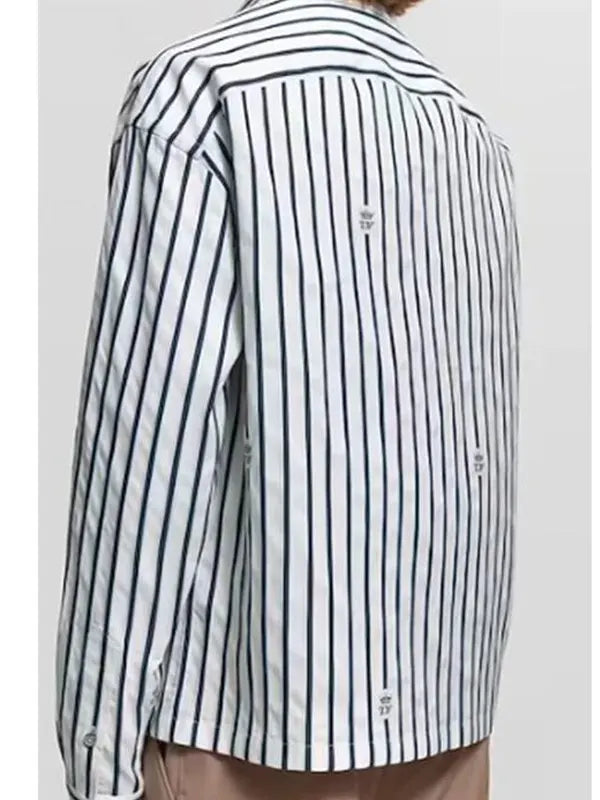 The Voice S29 John Legend Striped Zip-Up Shirt