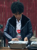 
The Bear  Tina Marrero Black Leather Jacket
