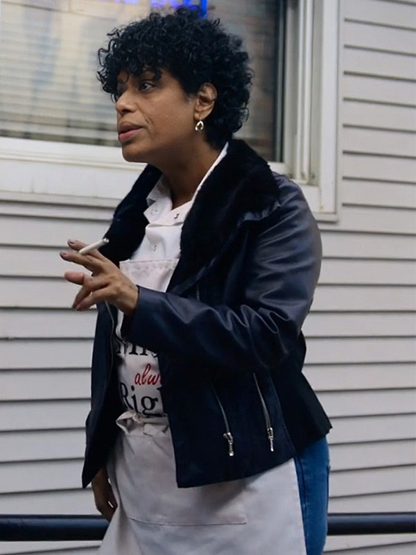 
The Bear  Tina Marrero  Leather Jacket
