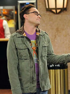
 The Big Bang Theory Johnny Galecki Green Cotton Jacket

