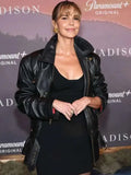 The Madison 2026 Arielle Kebbel Black Leather Jacket