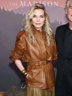 The Madison S01 Michelle Pfeiffer Premiere Brown Jacket
