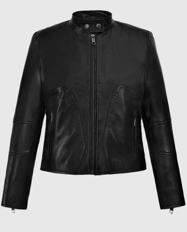
Carrie-Anne Moss The Matrix Black Leather Jacket