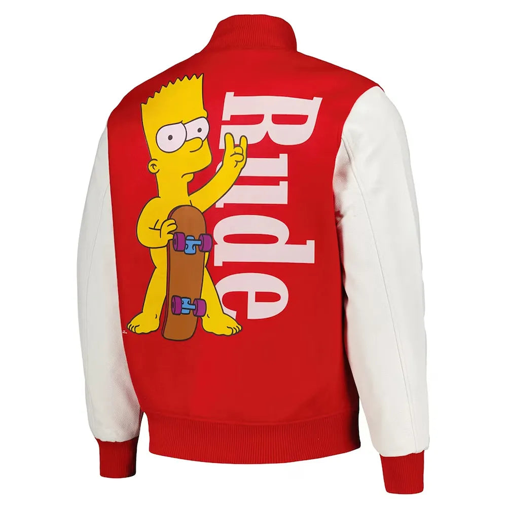 
The Simpsons Freeze Max Rude  Best Varsity Wool Jacket