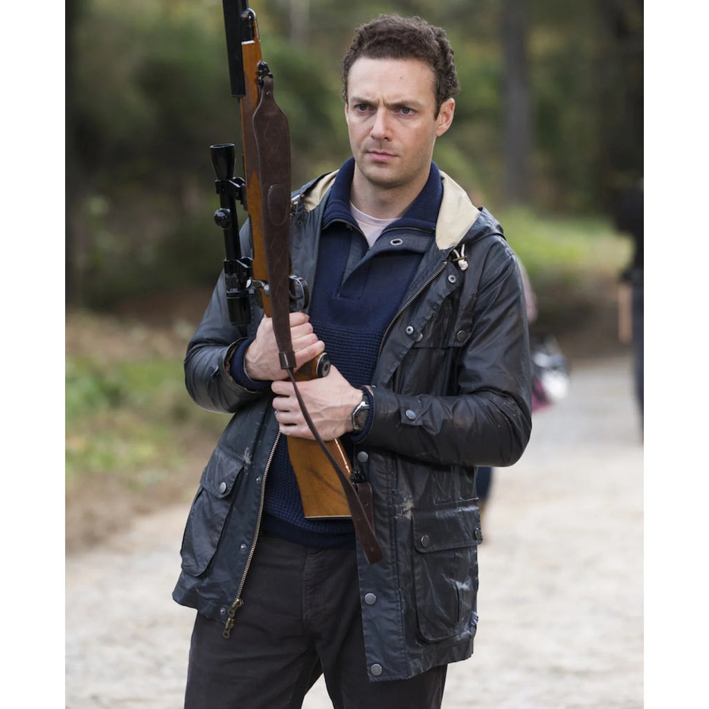 
Ross Marquand The Walking Dead Black Leather Jacket