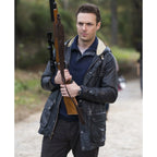 
Ross Marquand The Walking Dead Black Leather Jacket