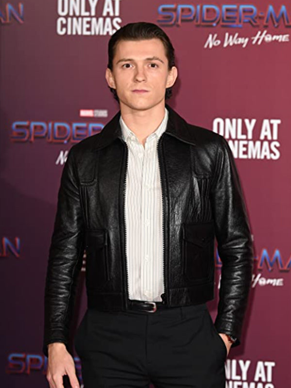 
Tom Holland Spider Man No Way Home Leather Jacket
