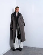 Topshop-Longline-Aviator-Faux-Shearling-Jacket-Gray