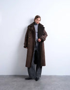 Topshop-Longline-Aviator-Faux-Shearling-Jacket-In-Chocolate
