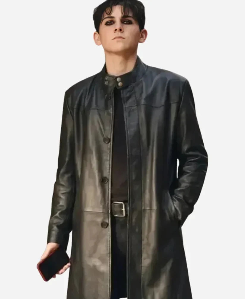 Tyler Trying S05 Cooper Turner Black Leather Coat