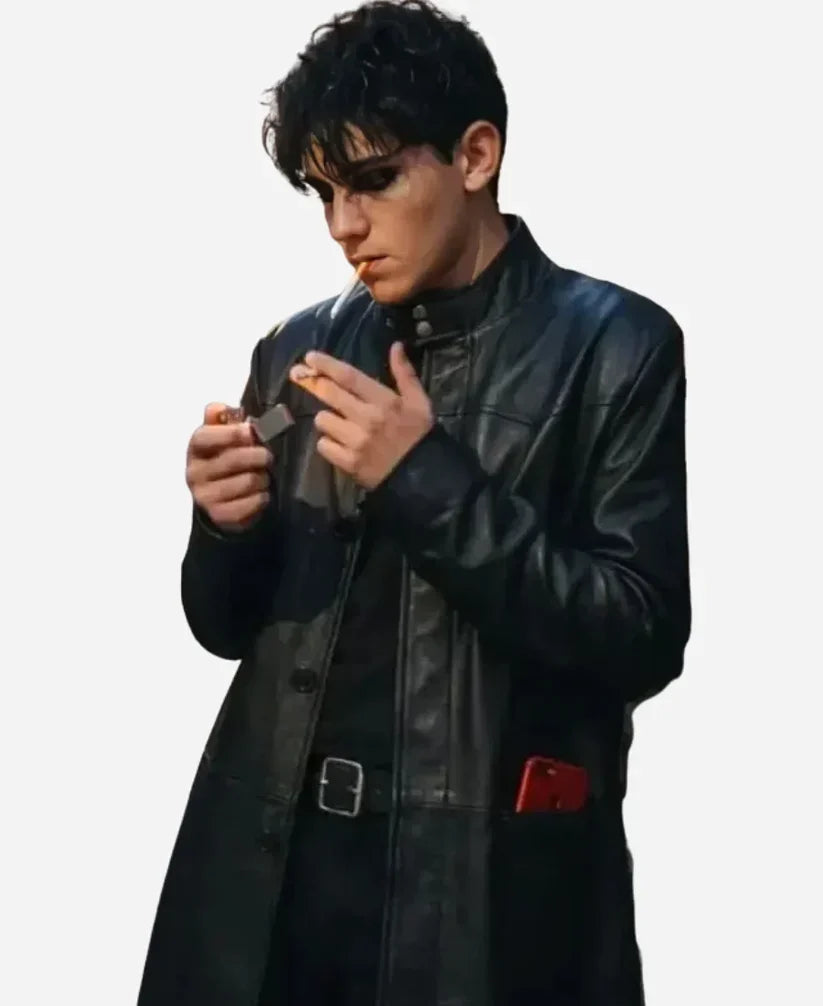 Tyler Trying S05 Cooper Turner Black Leather Coat