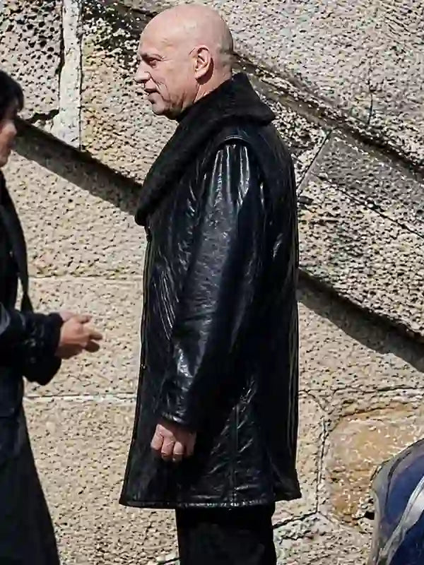 

 Uncle Fester Wednesday S03  Leather Coat
