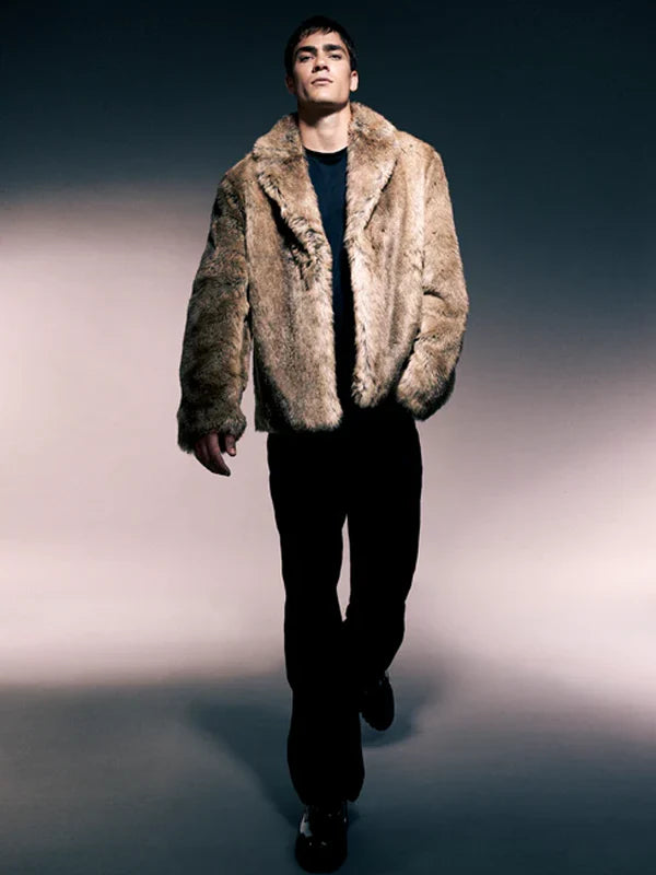 Unreal-Fur-Lupin-Blazer-Brown