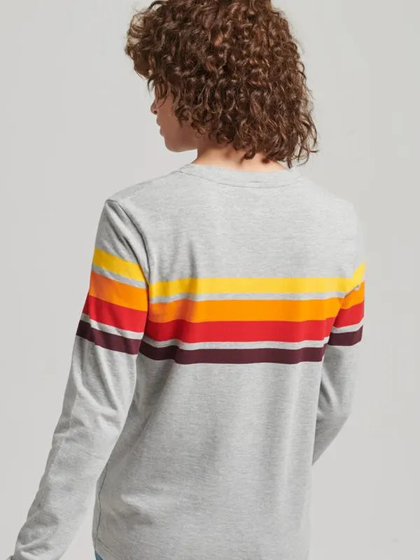 Snack Shack A.J. Ten Ton Trading Co Striped Tee