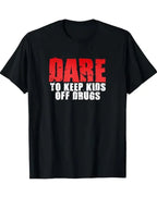 Snack Shack Brooke 80S VINTAGE D.A.R.E. DARE TO KEEP KIDS OFF DRUGS Tee