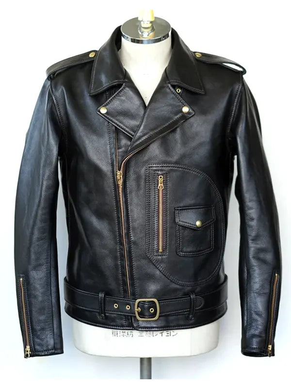 Shane Gray Camp Rock 3 Hercules (50s) Black Biker Jacket
