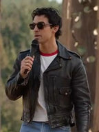 Shane Gray Camp Rock 3 Hercules (50s) Black Biker Jacket