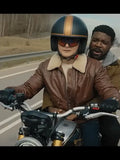 Matchbox the Movie 2026 Arturo Castro Brown Shearling Jacket