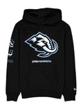 Utah-Mammoth-Logo-Printed-Pullover-Hoodie-Black