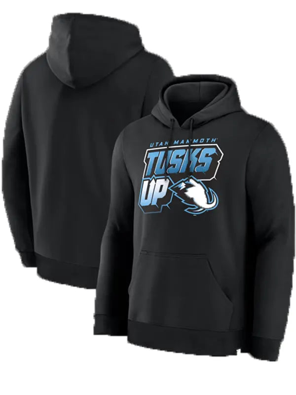 Utah Mammoth Logo Black Hoodie