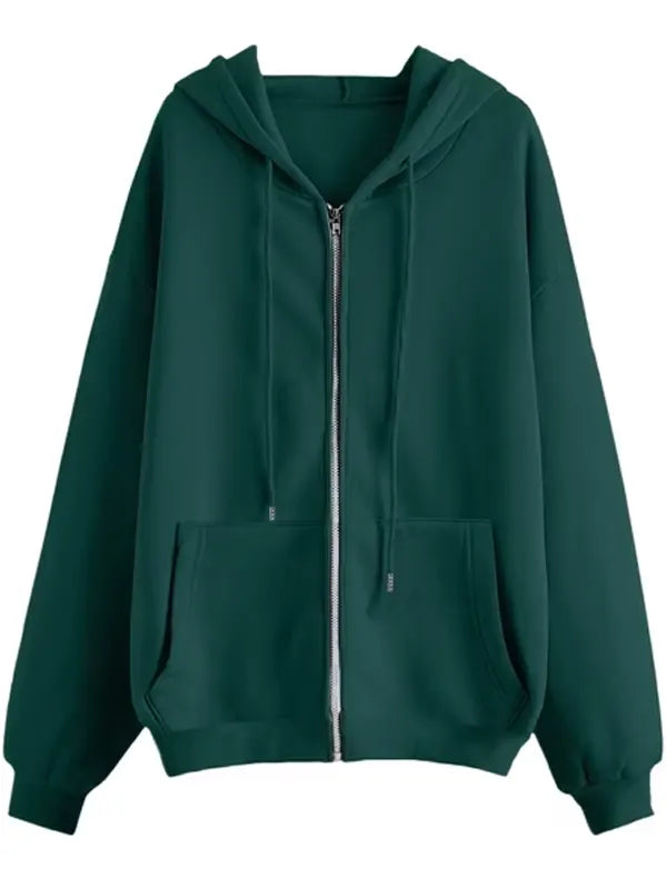 Victoria Women's Green Zipper Hoodie