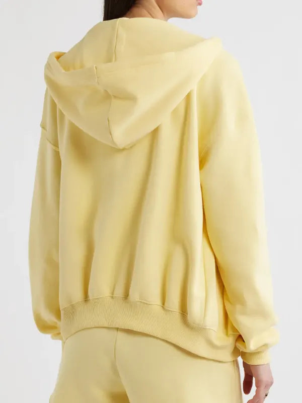 Victoria Women's Yellow Zipper Hoodie