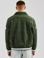 Vintage Green Varsity Jacket Sale